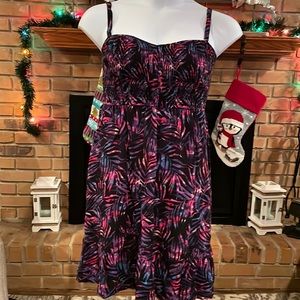 Torrid Tie Dye Leaf Dress 2X